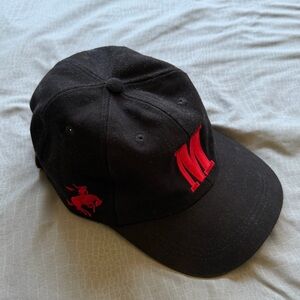 Vintage Marlboro Hat - Black Cap with Red Embroidery - truly vintage